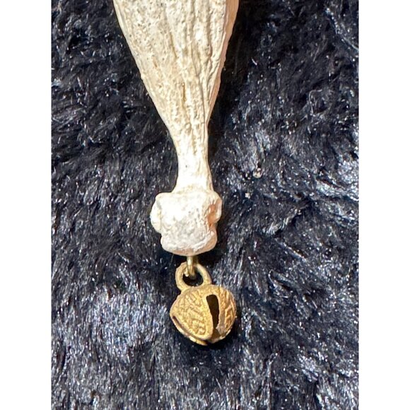 Vintage House of Hatten Santa Claus Head with Bell Christmas Ornament 1994 - Picture 4 of 7